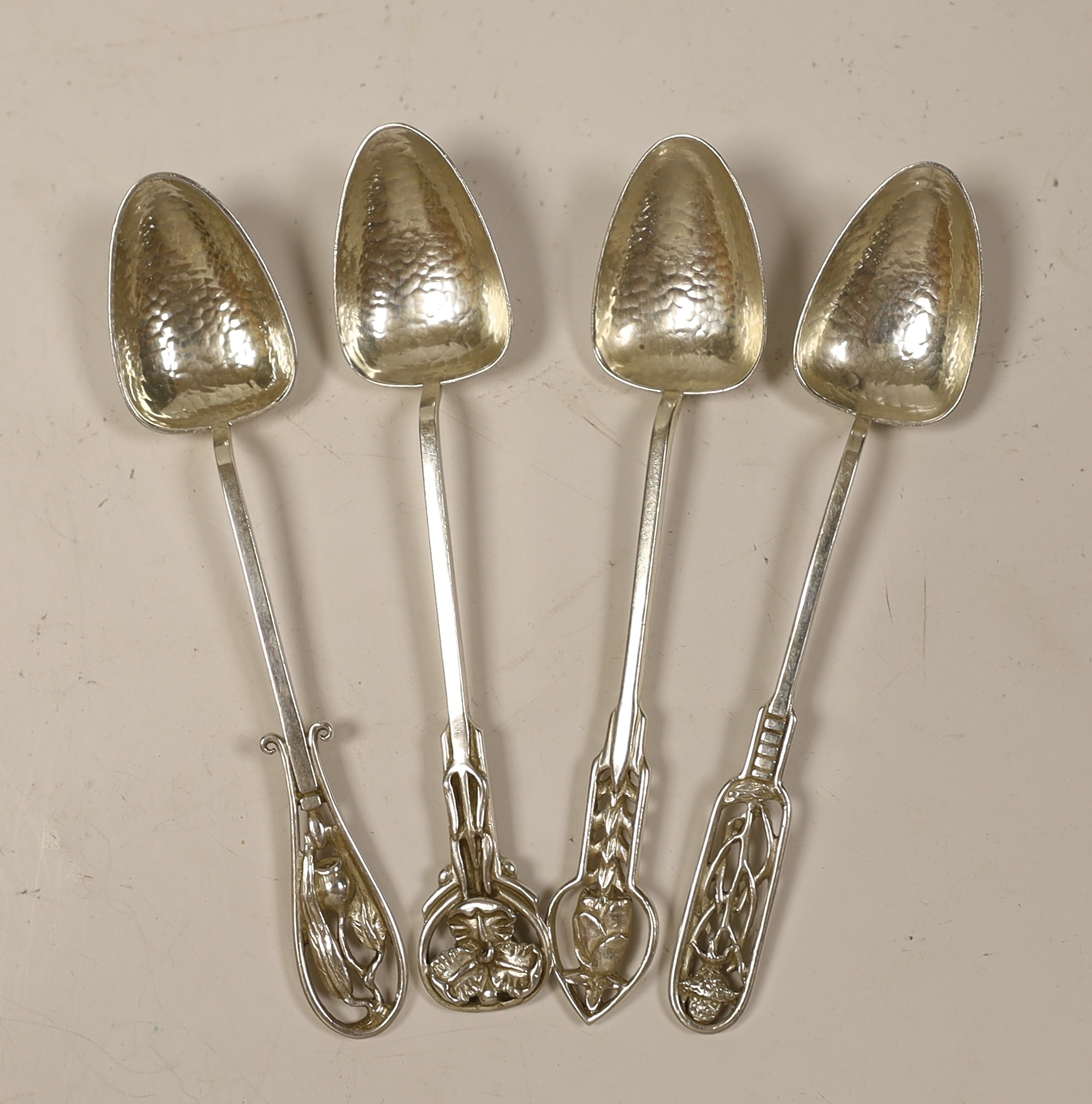 Four assorted Australian sterling spoons, by James A. Linton, 11cm